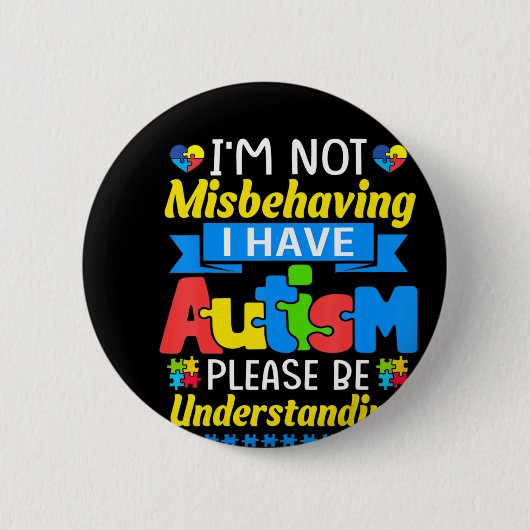 Badge Rond 5 Cm Autism (Devant)