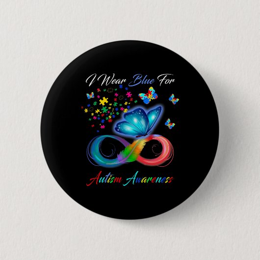 Badge Rond 5 Cm Autism Aware (Devant)