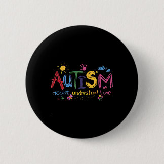 Badge Rond 5 Cm Autisme Accepter Comprendre Amour Sensibilisation