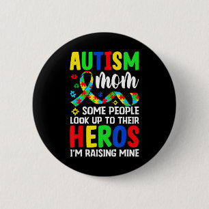 Badge Rond 5 Cm Autisme Maman Certaines personnes regardent vers l