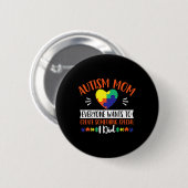 Badge Rond 5 Cm Autisme Mère Handicap Sensibilisation Mois Soutien (Devant & derrière)