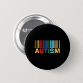 Badge Rond 5 Cm Autisme Sous-code Sensibilisation Inclusion Artwor (Devant & derrière)
