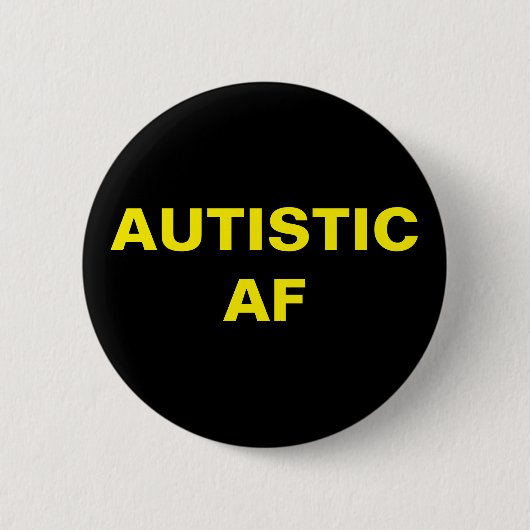 Badge Rond 5 Cm Autiste AF Autisme Neurodiversity Pride (Devant)