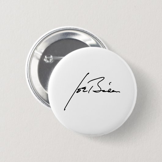 Badge Rond 5 Cm Auto-graphe JOE BIDEN (Devant & derrière)