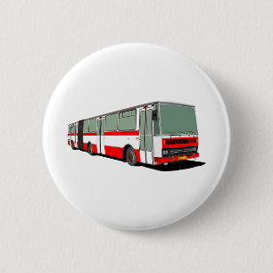 Badge Rond 5 Cm Autobus articulé Karosa B 741