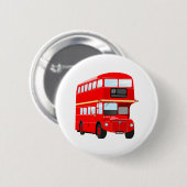 Badge Rond 5 Cm Autobus de Londres (Devant & derrière)