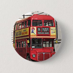 Badge Rond 5 Cm Autobus vintage de Londres