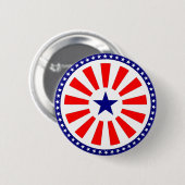 Badge Rond 5 Cm Autocollant de drapeau (Devant & derrière)
