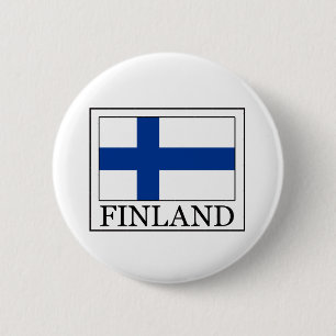 Badge Rond 5 Cm Autocollant de la Finlande