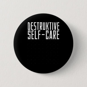 Badge Rond 5 Cm Autocollant destructeur