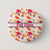 Badge Rond 5 Cm Automne (Devant)