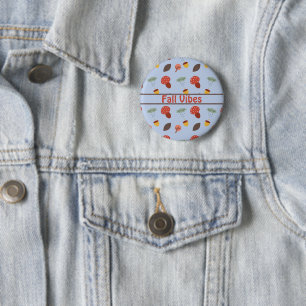 Badge Rond 5 Cm Automne