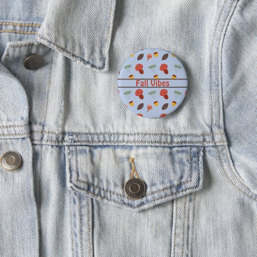Badge Rond 5 Cm Automne (En situation)