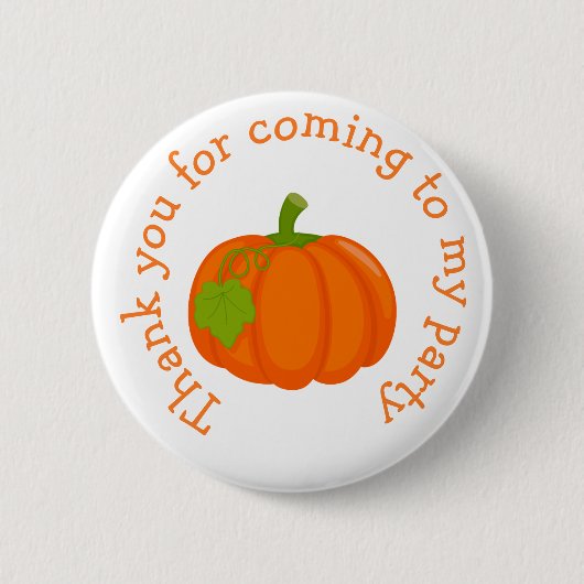 Badge Rond 5 Cm Automne Automne Citrouille 'merci d'être venu' (Devant)