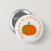 Badge Rond 5 Cm Automne Automne Citrouille 'merci d'être venu' (Devant & derrière)
