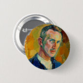 Badge Rond 5 Cm Autoportrait (par Magnus Enckell) (Devant & derrière)