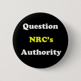Badge Rond 5 Cm Autorité de la question NRC