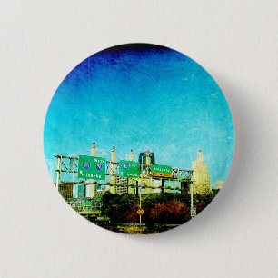 Badge Rond 5 Cm Autoroute de Kansas