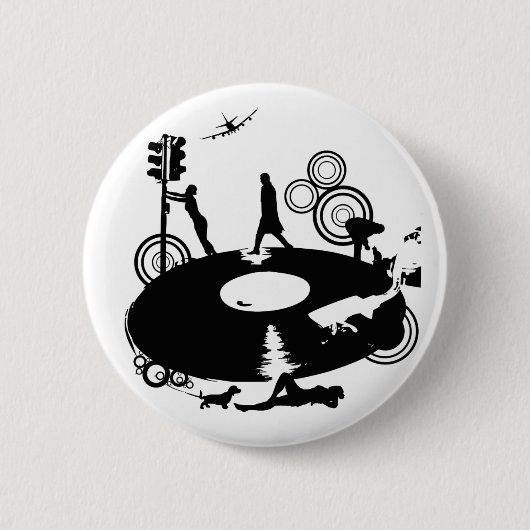 Badge Rond 5 Cm Autour de et rond (Devant)