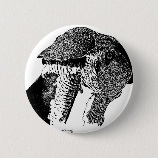 Badge Rond 5 Cm Autour du nord (Devant)