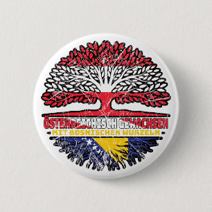 Badge Rond 5 Cm Autriche bosniaque Arbre