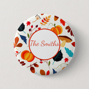 Badge Rond 5 Cm Autumn Abundance Custom