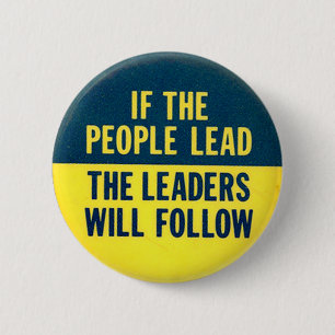 Badge Rond 5 Cm Avance de personnes - bouton