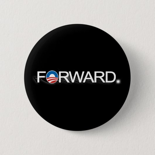 Badge Rond 5 Cm Avancer pour Obama 2012 (Devant)
