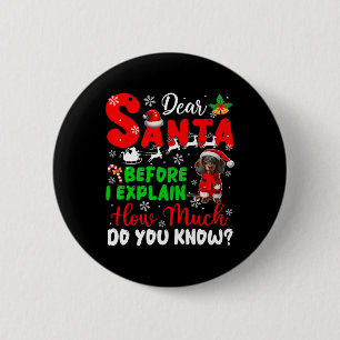 Badge Rond 5 Cm Avant D'Expliquer Combien Vous Connaissez Xmas Dac