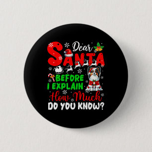 Badge Rond 5 Cm Avant D'Expliquer Combien Vous Connaissez Xmas Pap
