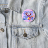 Badge Rond 5 Cm Avec Dieu les cœurs (En situation)