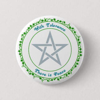 Badge Rond 5 Cm Avec la tolérance, il y a de paix