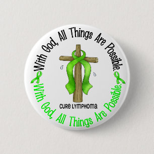 Badge Rond 5 Cm AVEC le T-shirts de lymphome non Hodgkinien de
