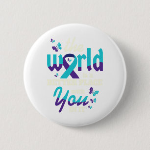 Badge Rond 5 Cm Avec vous, sensibilisation au suicide santé mental