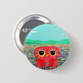 Badge Rond 5 Cm Aventure amoureuse de tulipe (Devant & derrière)