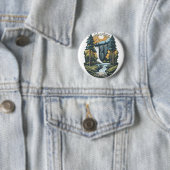 Badge Rond 5 Cm Aventure Await - Nature (En situation)