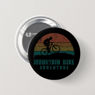 Badge Rond 5 Cm Aventure Mtb mountain bike