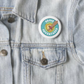 Badge Rond 5 Cm Aventurier courageux (En situation)