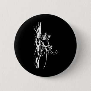 Badge Rond 5 Cm Aventurier Intérieur Amateur de Chat Grimpeur de R