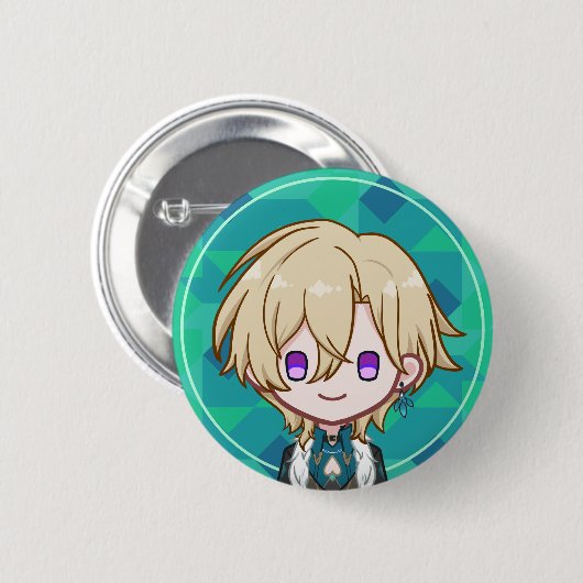 Badge Rond 5 Cm Aventurine (Devant & derrière)