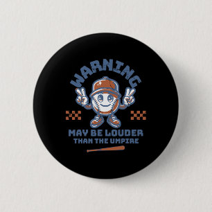 Badge Rond 5 Cm Avertissement peut être plus fort que la partie de
