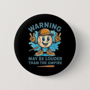 Badge Rond 5 Cm Avertissement peut être plus fort que l'arbitre dr