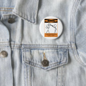 Badge Rond 5 Cm Avertissement Téperamental Cellist (En situation)