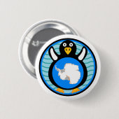 Badge Rond 5 Cm Aviaire antarctique (Devant & derrière)