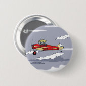 Badge Rond 5 Cm avion (Devant & derrière)