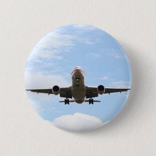 Badge Rond 5 Cm Avion à passagers