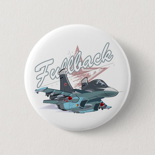 Badge Rond 5 Cm Avion de dessin (Devant)