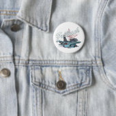Badge Rond 5 Cm Avion de dessin (En situation)