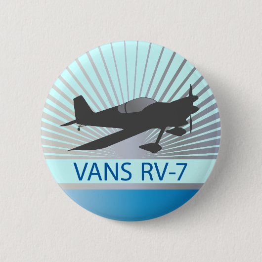 Badge Rond 5 Cm Avion des fourgons RV-7 (Devant)