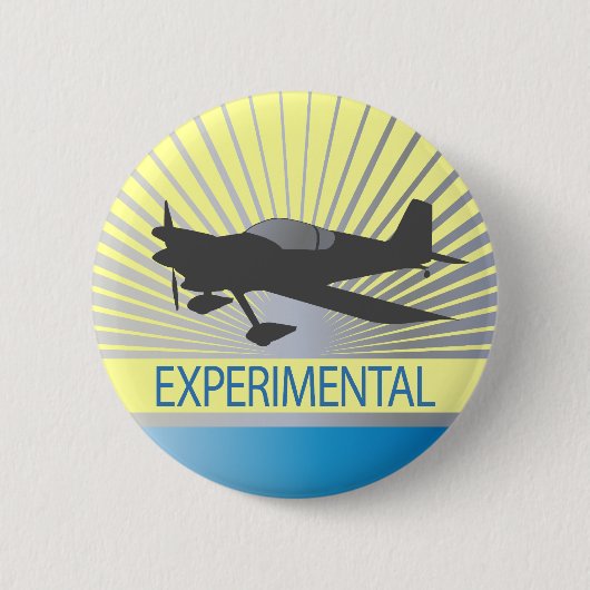 Badge Rond 5 Cm Avion expérimental (Devant)
